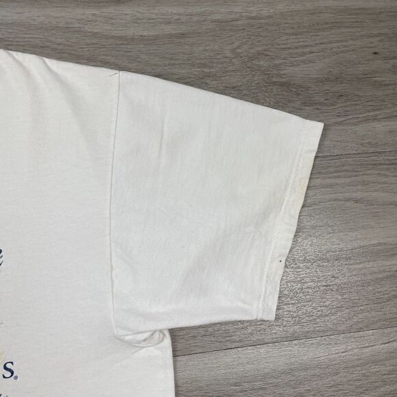 Vintage Shirt Mens Extra Large White University of Texas 90s Multicolor Retro - Picture 6 of 15